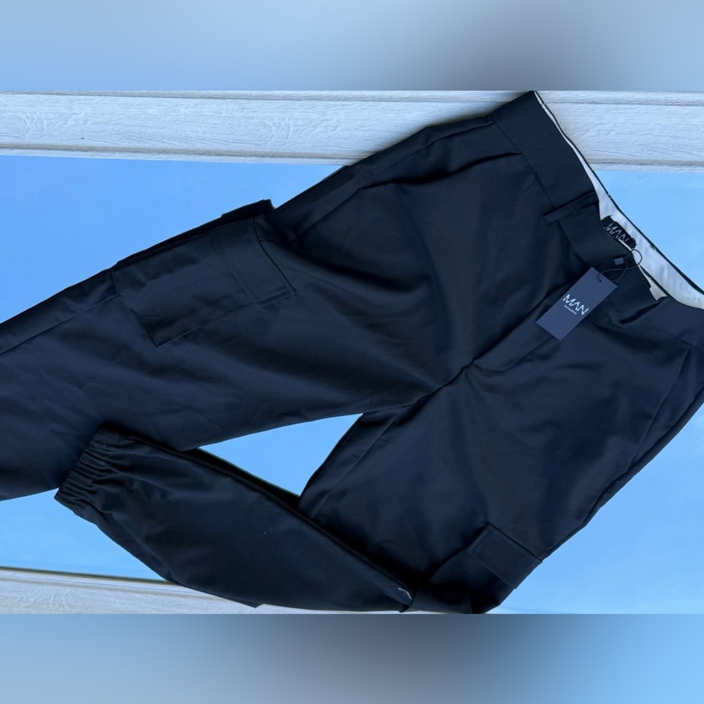 Men's Classic Black Cargo Pants